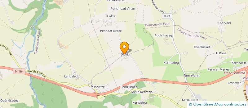 localisation de l'entreprise MADAME CORINA MARIE MITCHELL  PLONEVEZ-DU-FAOU