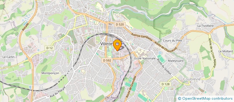 localisation de l'entreprise MADAME CORINA PREDA à VOIRON