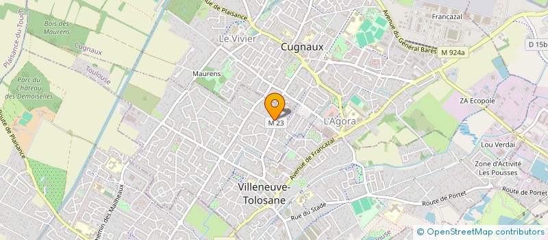 localisation de l'entreprise MADAME CORINE AGRAIN à VILLENEUVE-TOLOSANE