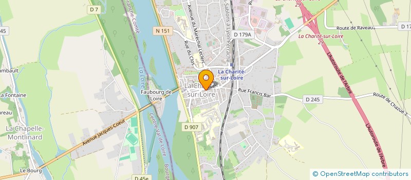 localisation de l'entreprise MADAME CORINE ALBERTE CHANDANSON  LA CHARITE-SUR-LOIRE