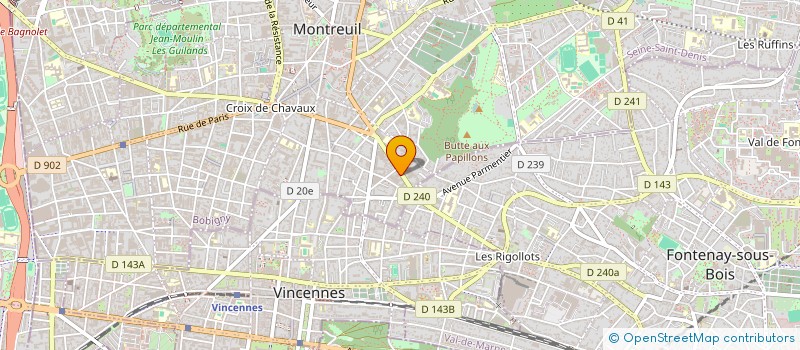 localisation de l'entreprise MADAME CORINE ANGELINA BORGNET à MONTREUIL