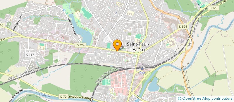 localisation de l'entreprise MADAME CORINE BELLOCQ à SAINT-PAUL-LES-DAX