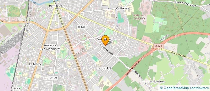 localisation de l'entreprise MADAME CORINE BERTE  LE MANS