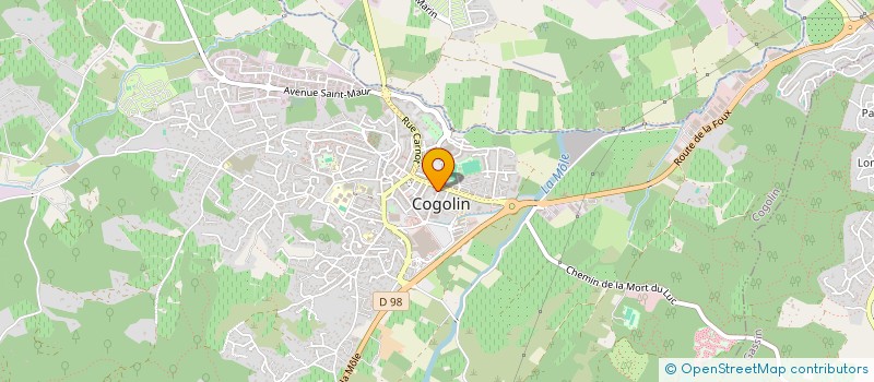 localisation de l'entreprise MADAME CORINE BONIFACINO  COGOLIN