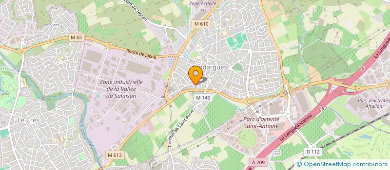 localisation de l'entreprise MADAME CORINE BOURGUES à VENDARGUES