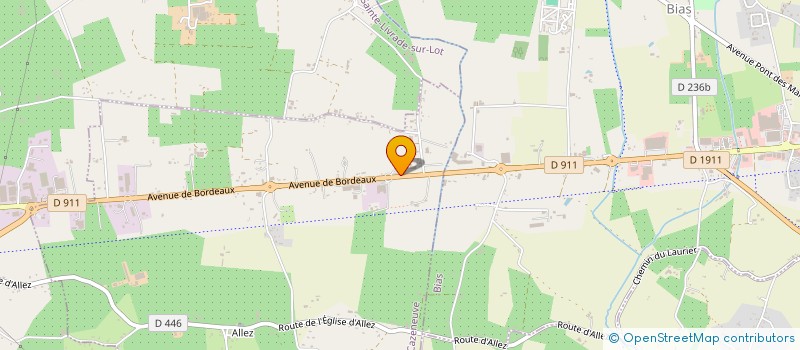 localisation de l'entreprise MADAME CORINE BRAAK  ALLEZ-ET-CAZENEUVE