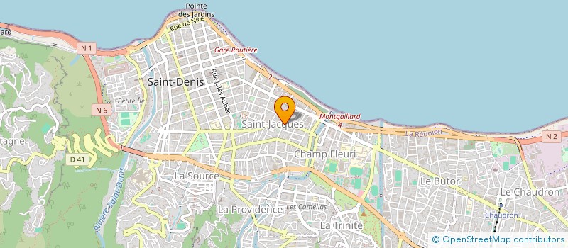 localisation de l'entreprise MADAME CORINE CEROU à SAINT-DENIS