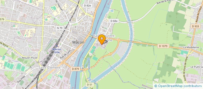 localisation de l'entreprise MADAME CORINE CHARLOT  SAINT-LAURENT-SUR-SAONE