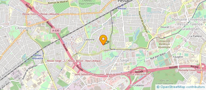 localisation de l'entreprise MADAME CORINE CHAUSSIER à PESSAC