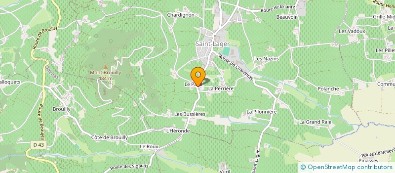 localisation de l'entreprise MADAME CORINE CHEVALLIER  SAINT-LAGER