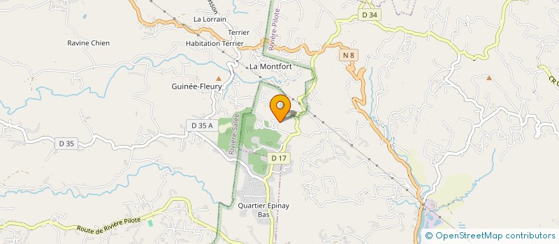 localisation de l'entreprise MADAME CORINE CLAVER  RIVIERE-PILOTE