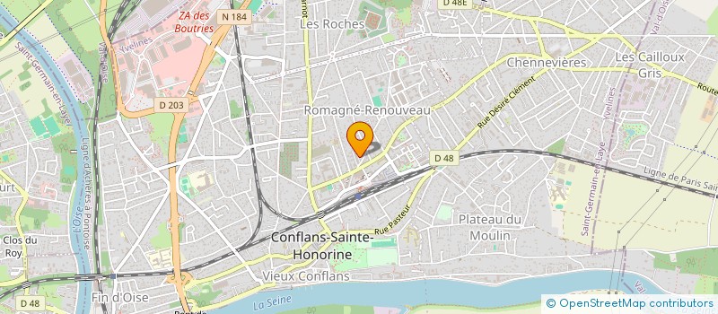 localisation de l'entreprise MADAME CORINE CROCHET  CONFLANS-SAINTE-HONORINE