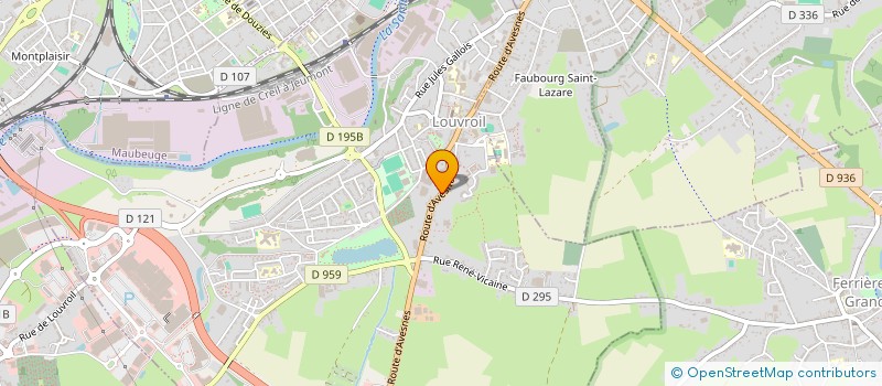 localisation de l'entreprise MADAME CORINE DEMOUSTIER  LOUVROIL