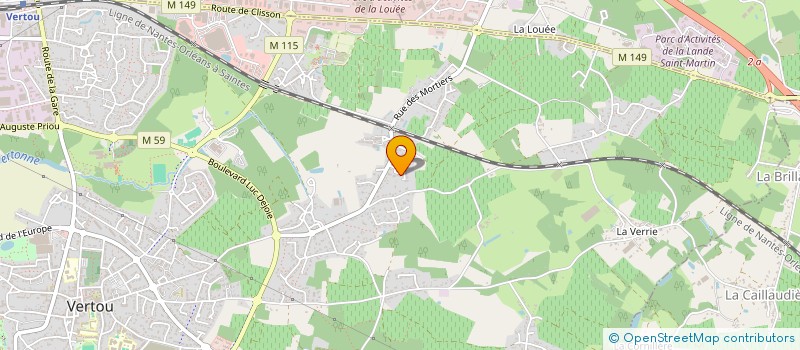 localisation de l'entreprise MADAME CORINE DENISE JEANNE BAUQUEL  VERTOU