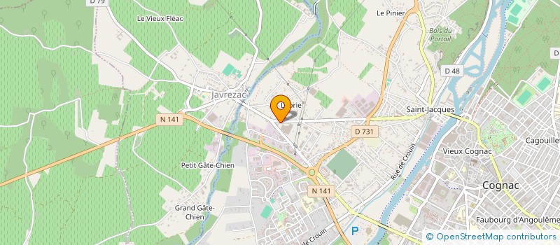 localisation de l'entreprise MADAME CORINE DUBOIS à COGNAC