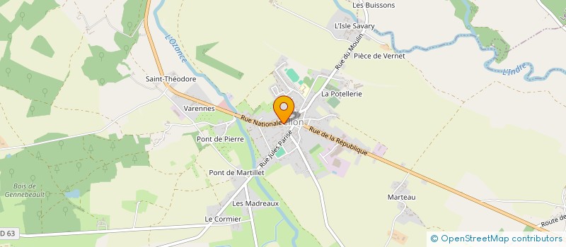 localisation de l'entreprise MADAME CORINE DURAND à CLION