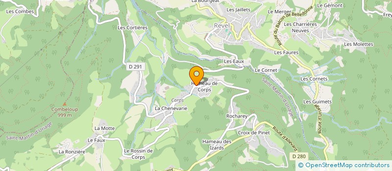 localisation de l'entreprise MADAME CORINE FEUILLASTRE PENNACCHIOTTI  SAINT-MARTIN-D'URIAGE