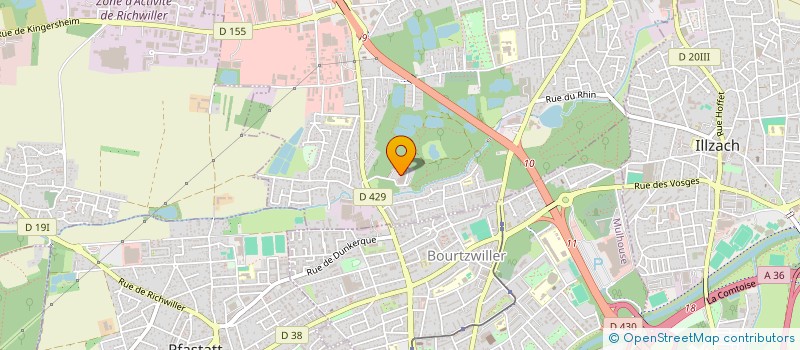 localisation de l'entreprise MADAME CORINE FOUCHER  KINGERSHEIM