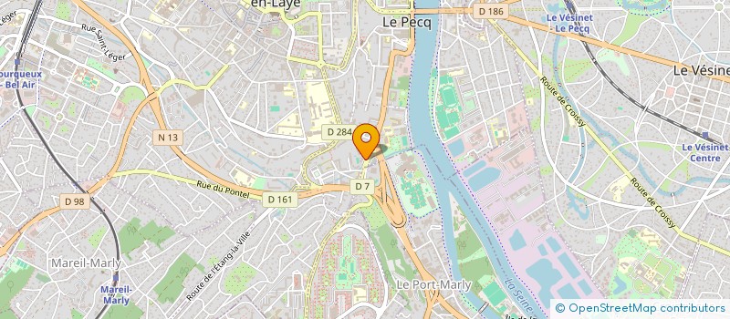 localisation de l'entreprise MADAME CORINE FRANCOIS  LE PECQ