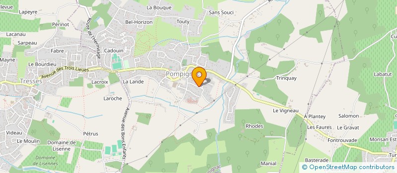 localisation de l'entreprise MADAME CORINE GALARD  POMPIGNAC