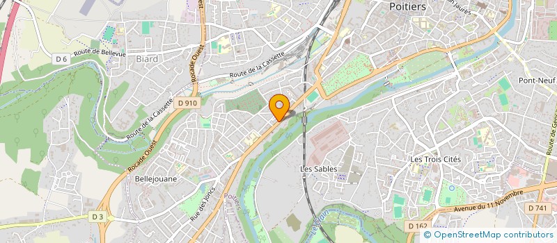 localisation de l'entreprise MADAME CORINE GAUTHIER à POITIERS