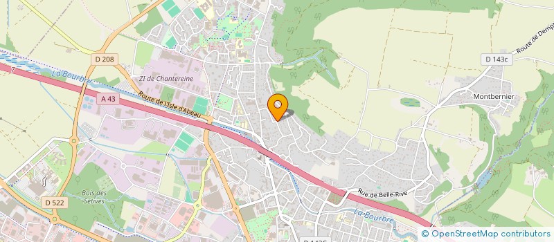 localisation de l'entreprise MADAME CORINE GAUTHIER  BOURGOIN-JALLIEU