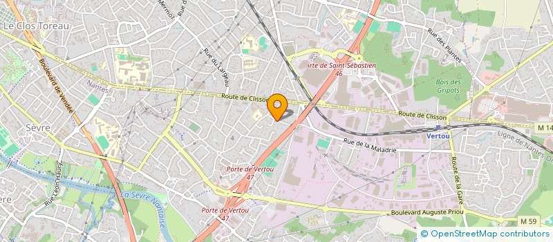 localisation de l'entreprise MADAME CORINE GENAUDEAU  VERTOU