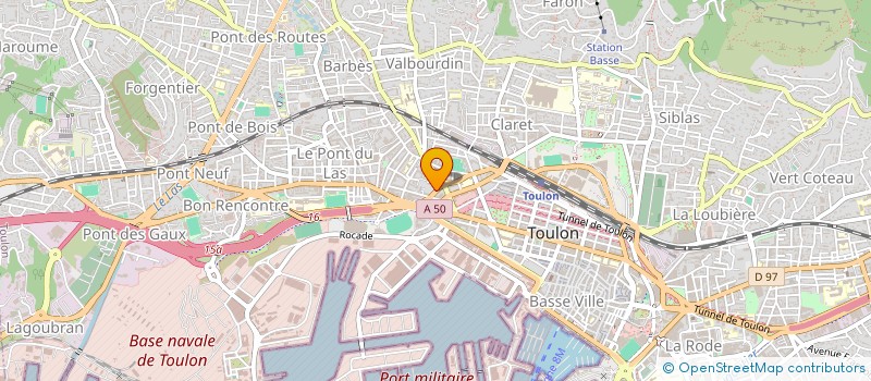 localisation de l'entreprise MADAME CORINE GOMEZ  TOULON