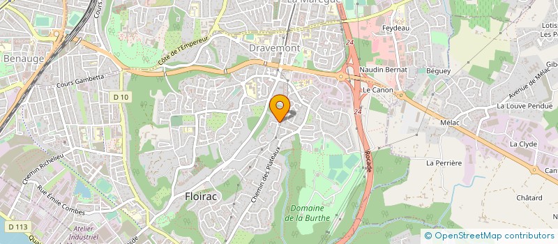 localisation de l'entreprise MADAME CORINE GUIBERT à FLOIRAC