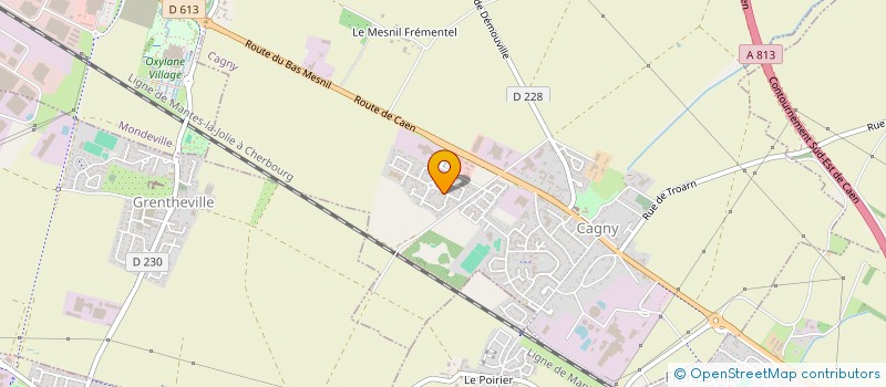 localisation de l'entreprise MADAME CORINE GUILLOT  CAGNY