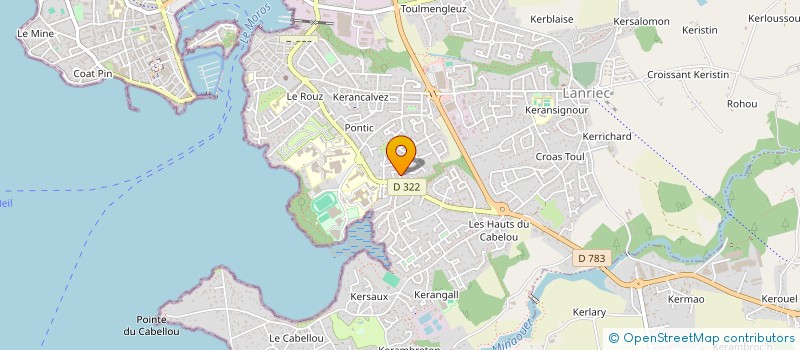 localisation de l'entreprise MADAME CORINE HALLANT à CONCARNEAU