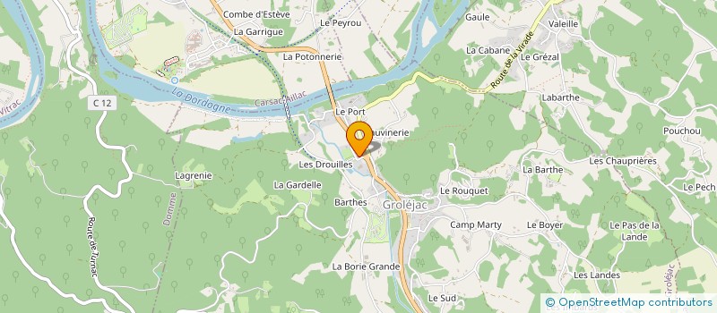 localisation de l'entreprise MADAME CORINE LAGARDE  GROLEJAC