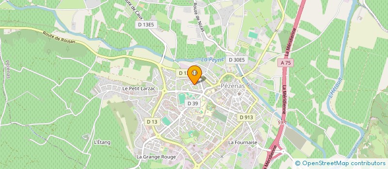 localisation de l'entreprise MADAME CORINE LEFORT  PEZENAS