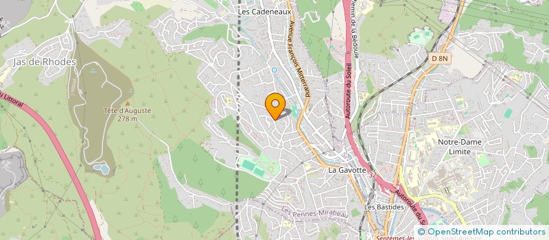localisation de l'entreprise MADAME CORINE MARCHAND à LES PENNES-MIRABEAU