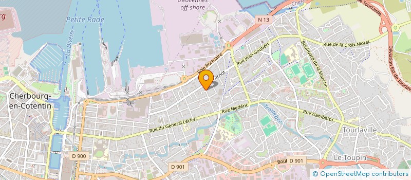 localisation de l'entreprise MADAME CORINE MARTIN  CHERBOURG-EN-COTENTIN