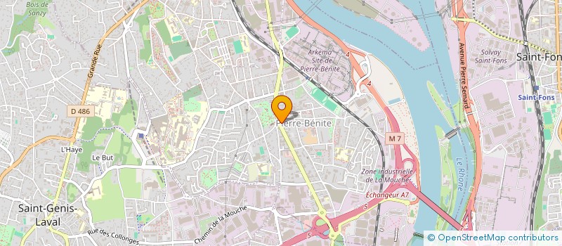 localisation de l'entreprise MADAME CORINE MARTIN  OULLINS-PIERRE-BENITE