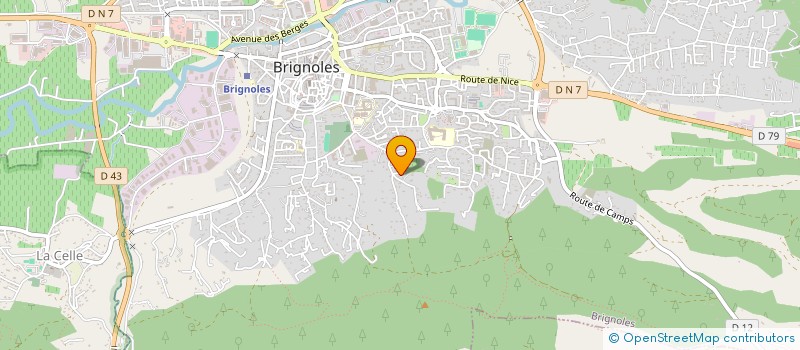 localisation de l'entreprise MADAME CORINE MILAZZO  BRIGNOLES