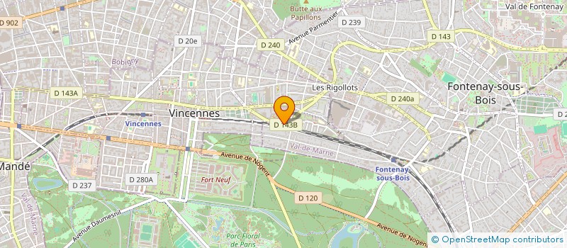 localisation de l'entreprise MADAME CORINE MOYAL PERRIAUT à VINCENNES