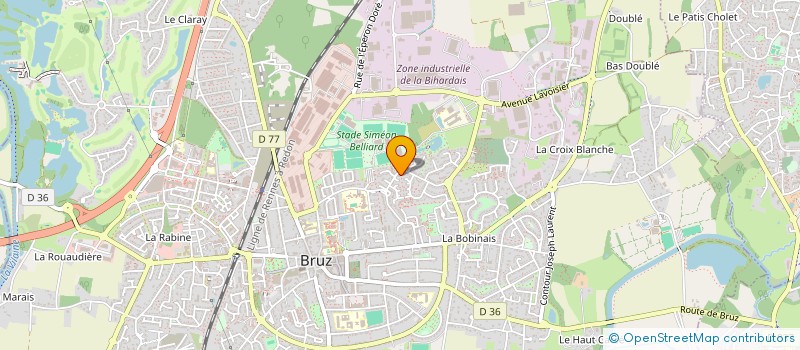localisation de l'entreprise MADAME CORINE NTENDET à BRUZ