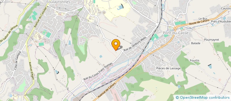 localisation de l'entreprise MADAME CORINE PAREAU-RELAVE  PONT-DU-CASSE