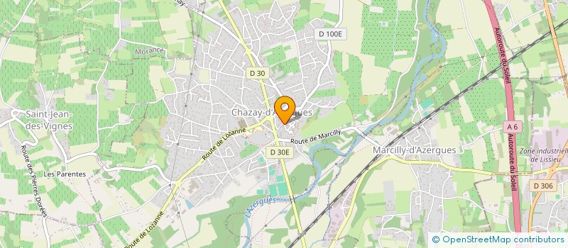 localisation de l'entreprise MADAME CORINE PARIS à CHAZAY-D'AZERGUES