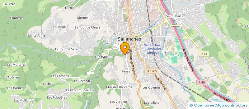 localisation de l'entreprise MADAME CORINE PERRIN CONFORT à SALLANCHES