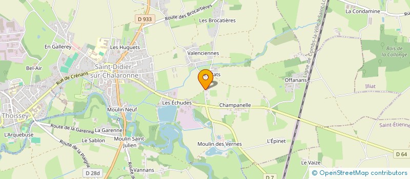 localisation de l'entreprise MADAME CORINE PIGNARD  SAINT-DIDIER-SUR-CHALARONNE