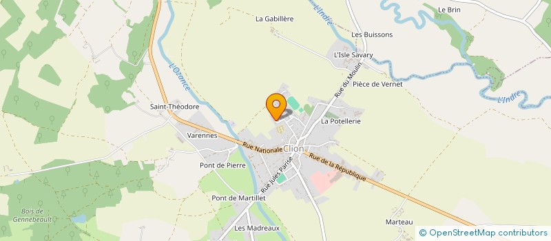 localisation de l'entreprise MADAME CORINE PLAITRE à CLION