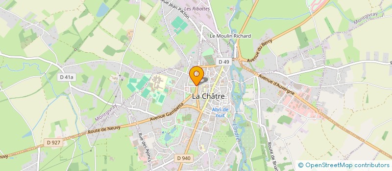 localisation de l'entreprise MADAME CORINE PLUYAUD à LA CHATRE