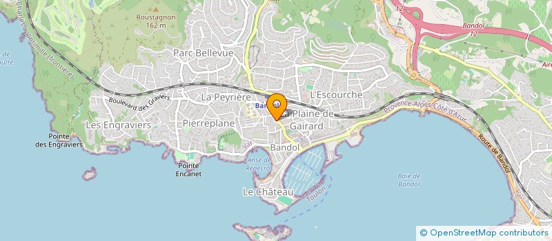 localisation de l'entreprise MADAME CORINE RODRIGUEZ  BANDOL