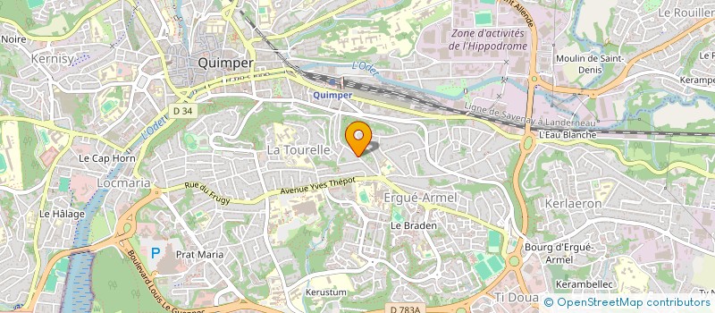 localisation de l'entreprise MADAME CORINE SALIOU à QUIMPER