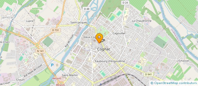 localisation de l'entreprise MADAME CORINE SARRAZIN à COGNAC