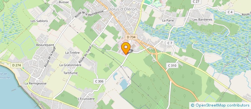 localisation de l'entreprise MADAME CORINE SUIRE à DOLUS-D'OLERON