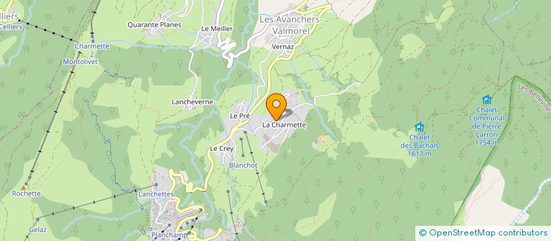 localisation de l'entreprise MADAME CORINE VALLIER à LES AVANCHERS-VALMOREL